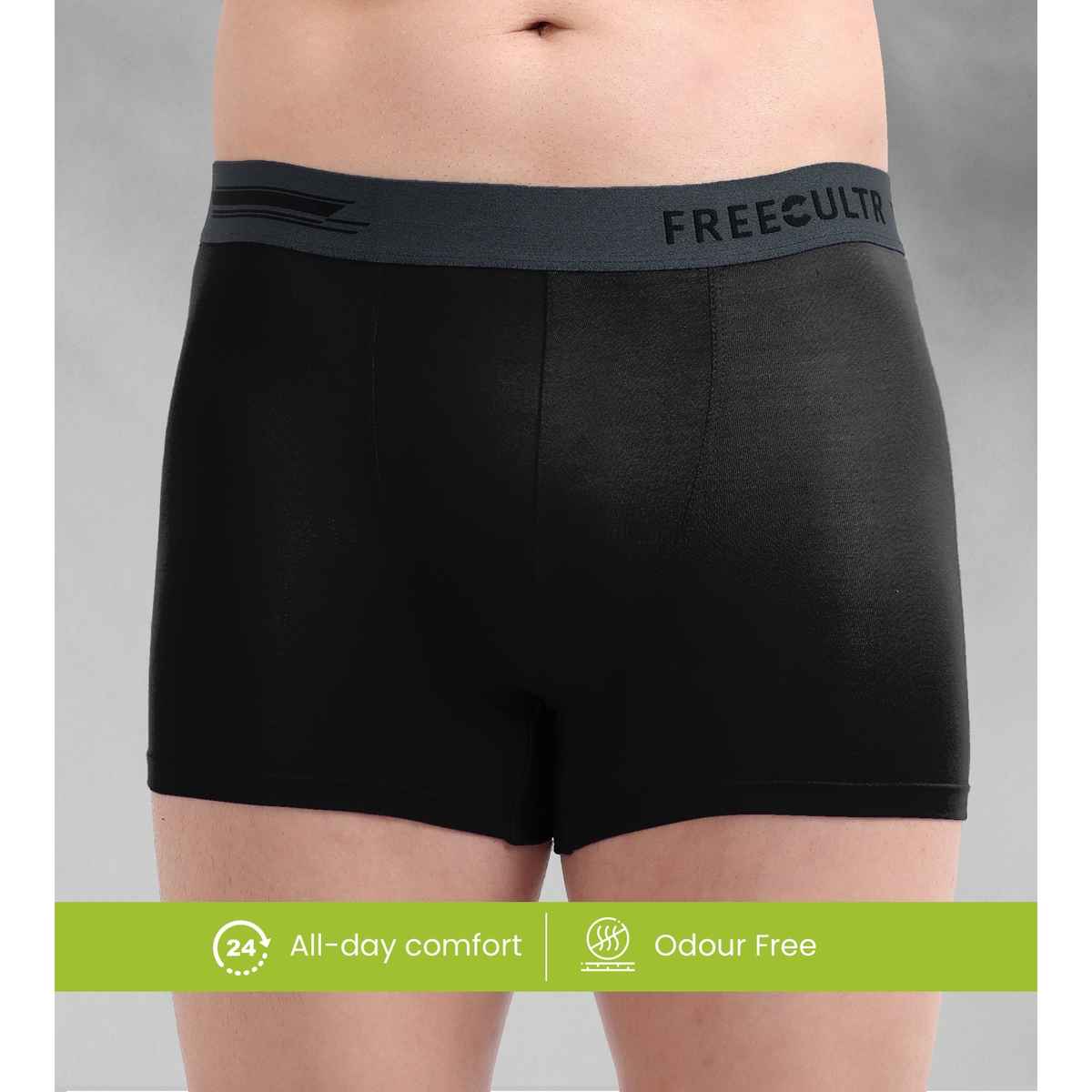 Freecultr Men's Trunk - XXL | Air Micro Modal | Elastane | Dual Inseam Gusset | Feather-Light | Anti-Microbial