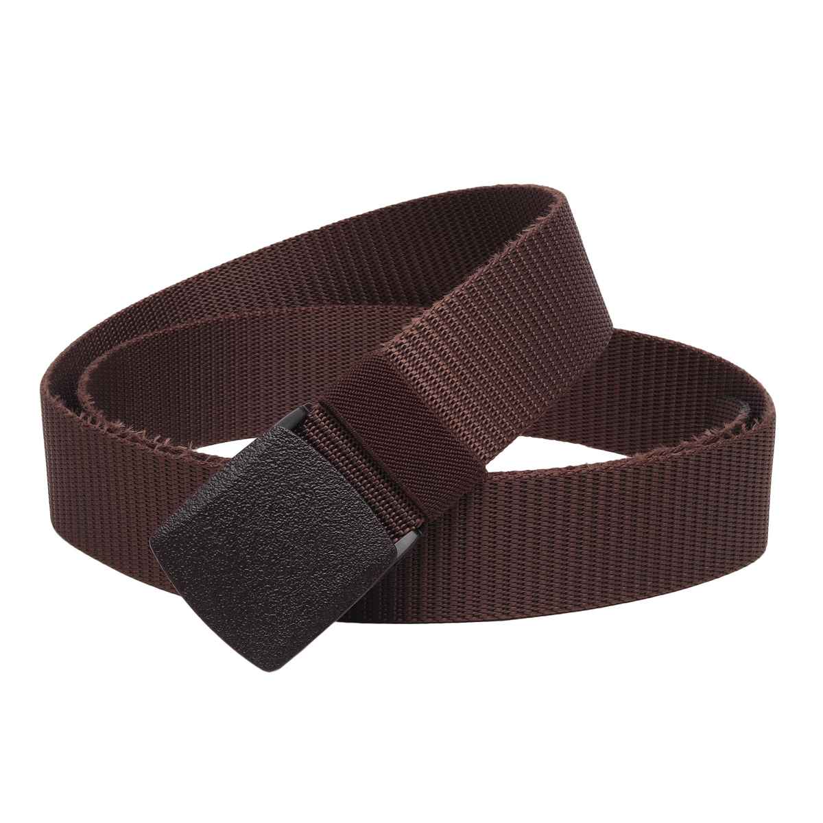Zoro Men's Textured Nylon Belt | Black and Brown - Free Size