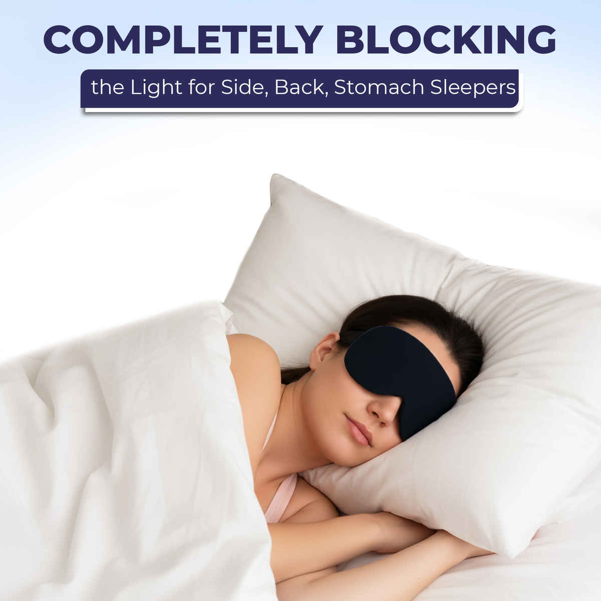 Billebon Adjustable Travel Eye Mask Soft Comfortable Lightweight Sleeping Mask