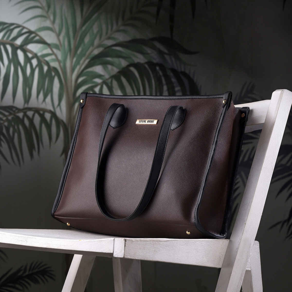 Legal Bribe Women's Textured Tote Bag | LB1908 | Brown