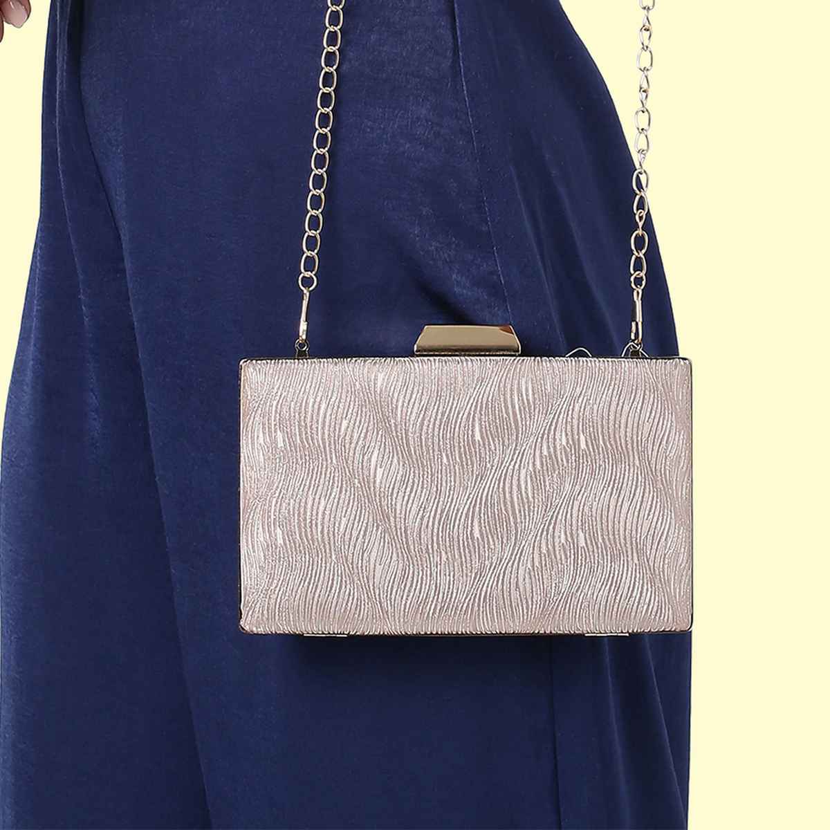 Lavie Women's Glitz Framed Clutch | Gold