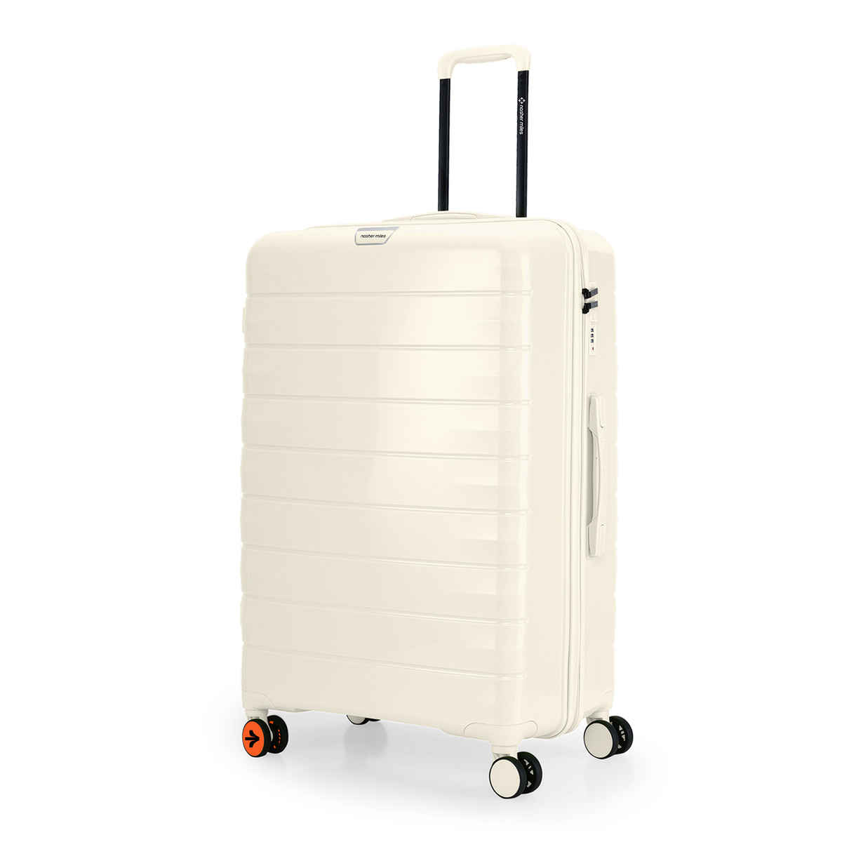 Nasher Miles Vienna Check-In Hardside Polypropylene 28 Inch-75 cm Trolley Bag- Cream