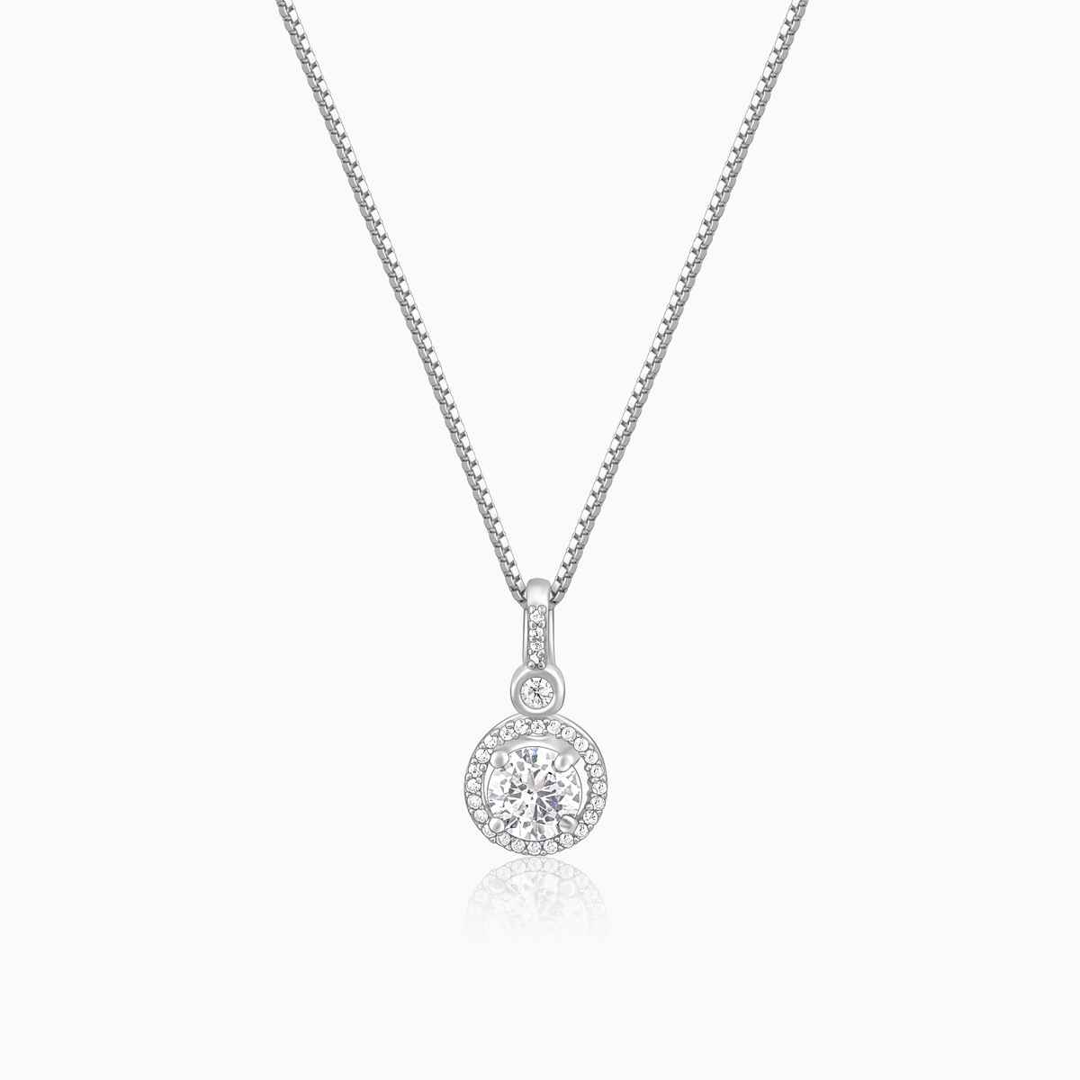 Giva Silver Drizzle Drop Pendant With Box Chain