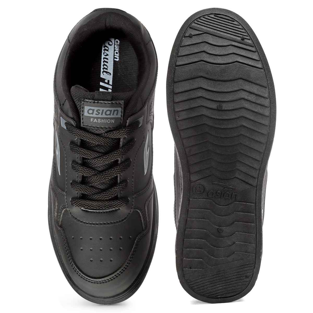 Asian Boston-01 Men Sneakers | Black | Size-7