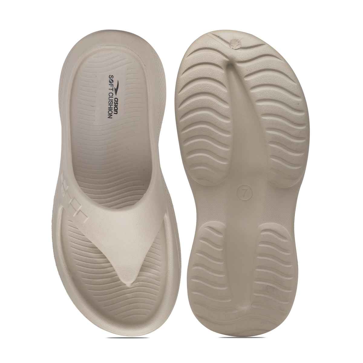 Asian Safari-01 Men Slippers | Beige | UK 7
