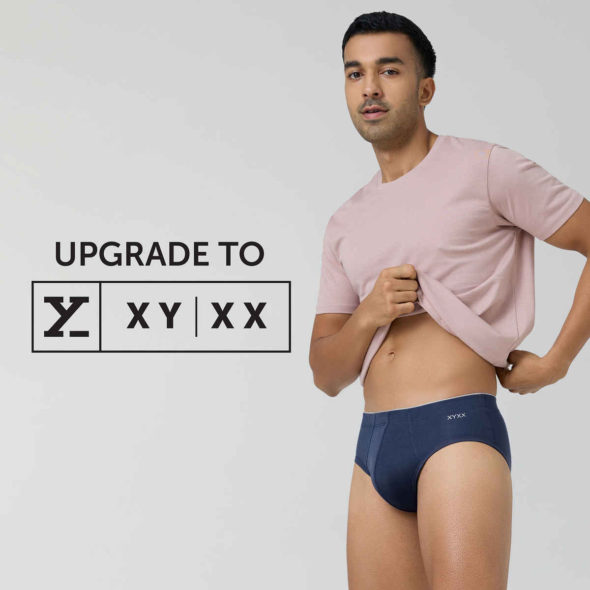 XYXX Men's Uno Modal Briefs pack of 2, Black & Dress Blue| XXL