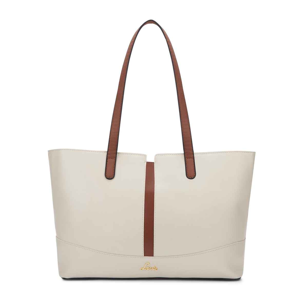 Lavie Women's Lyla Colourblock Tote Handbag | Ladies Purse | Shoulder Bag | Large | Off White