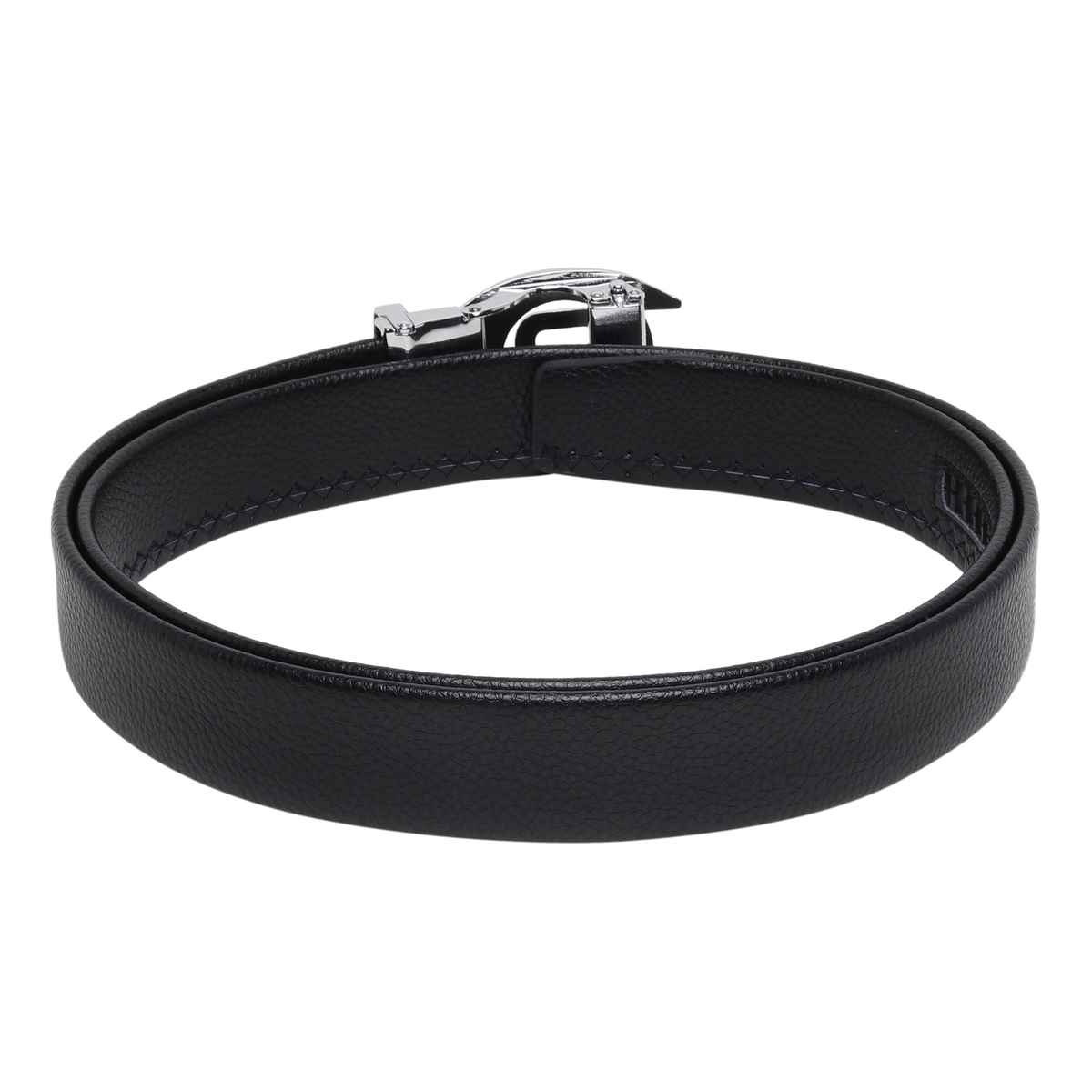 Zoro Men's Solid Vegan Leather Belt | Black - Free Size