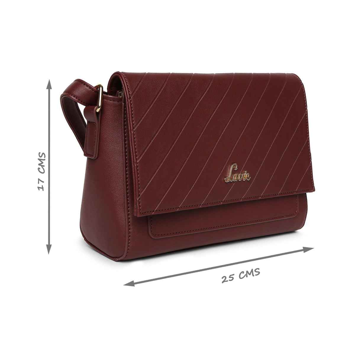 Lavie Women's Becca Polyester Sling Bag | Wine - S