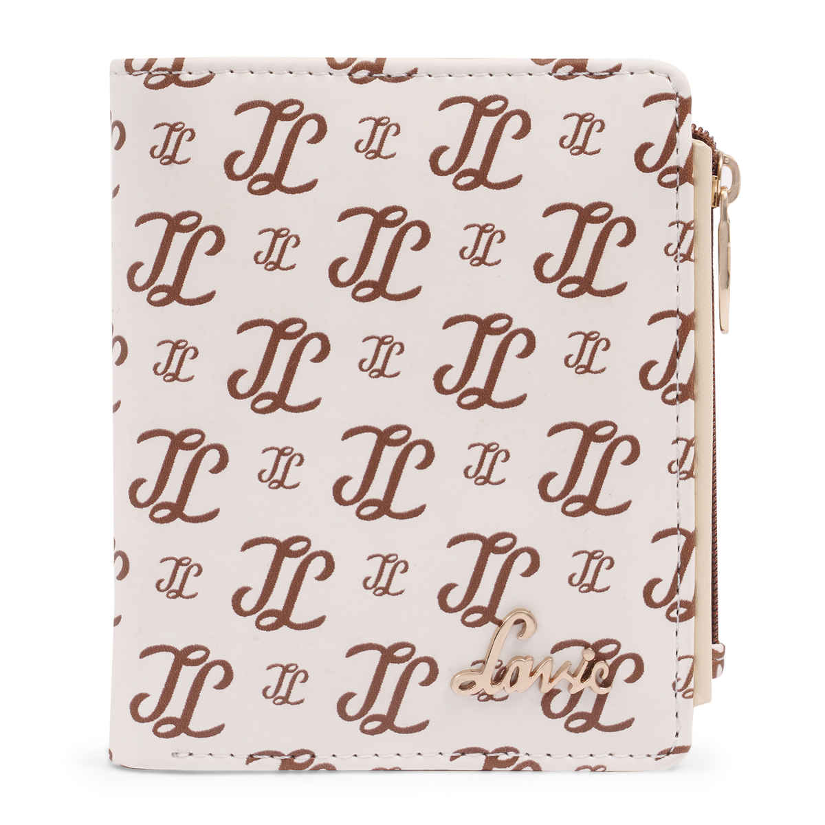 Lavie Women's Chic Monogram LL Print Small Bifold Wallet | Off White