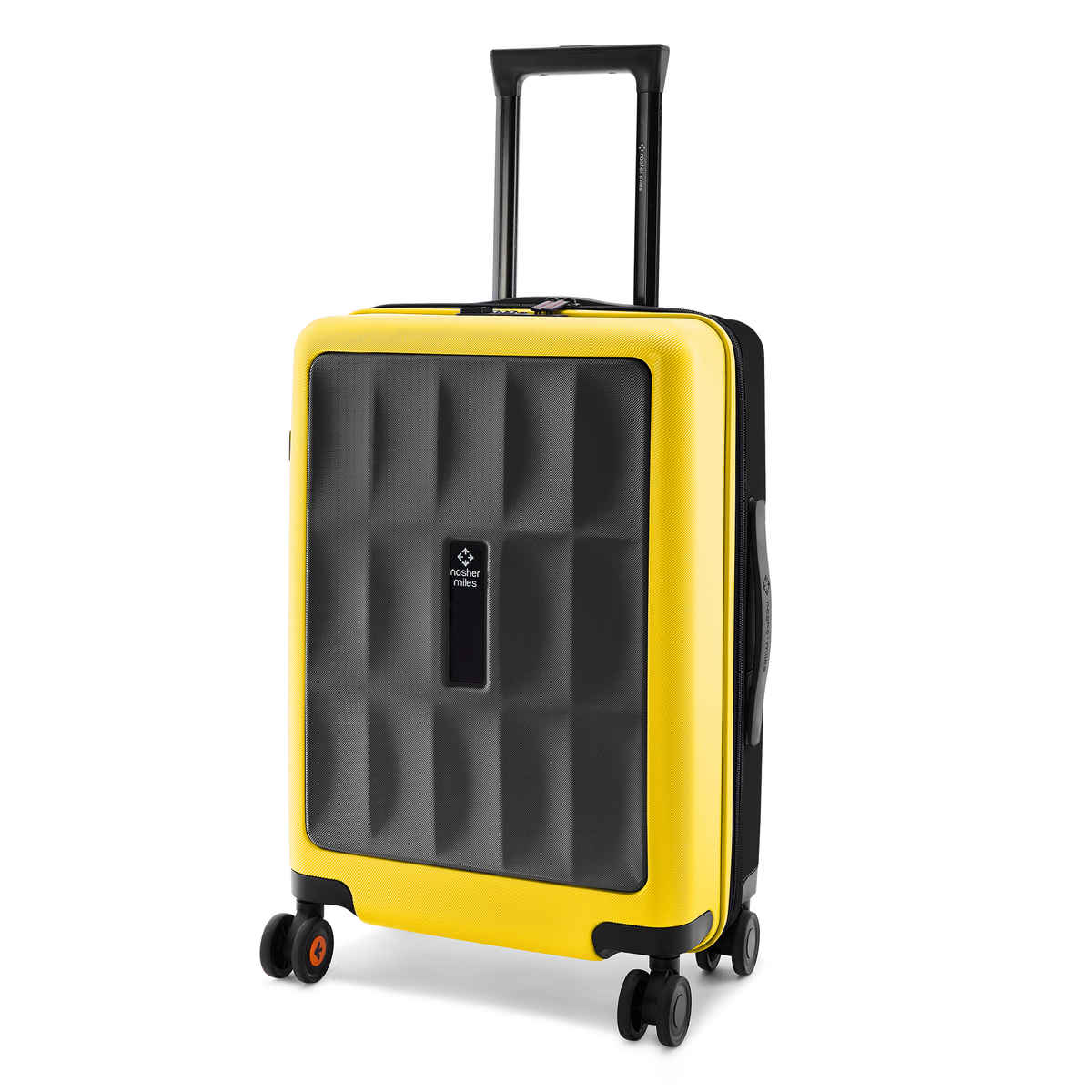 Nasher Miles Zanzibar Cabin Hard Side Polypropylene 20 Inch-55 cm Trolley Bag (Black Yellow)