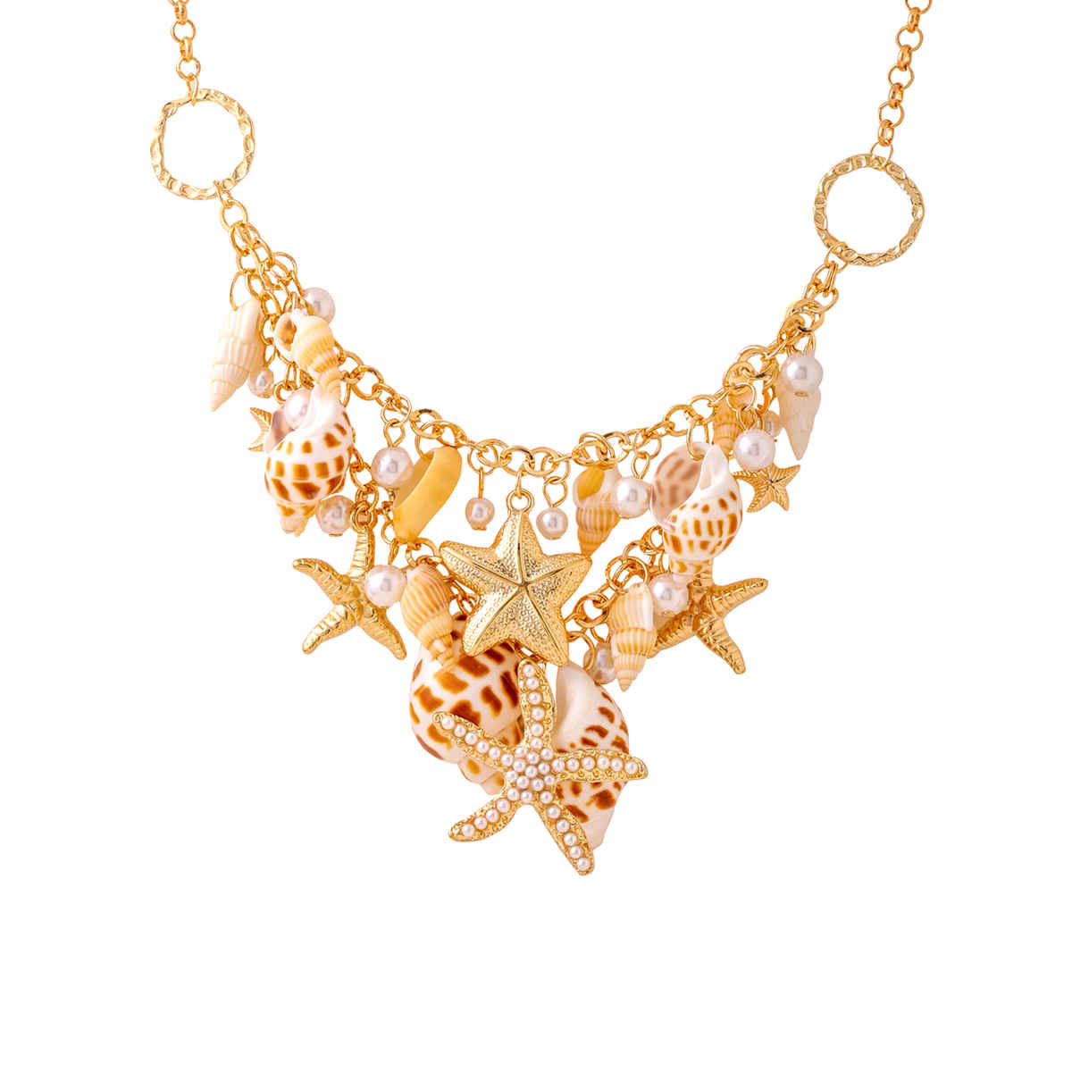 Yellow Chimes Fashion Choker Necklace with Pearls - Perfect Birthday Gift for Women