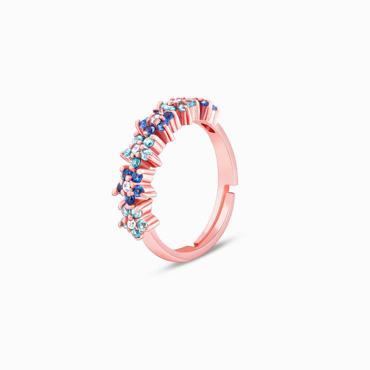 Giva Rose Gold Glinting Crown Ring | R0187