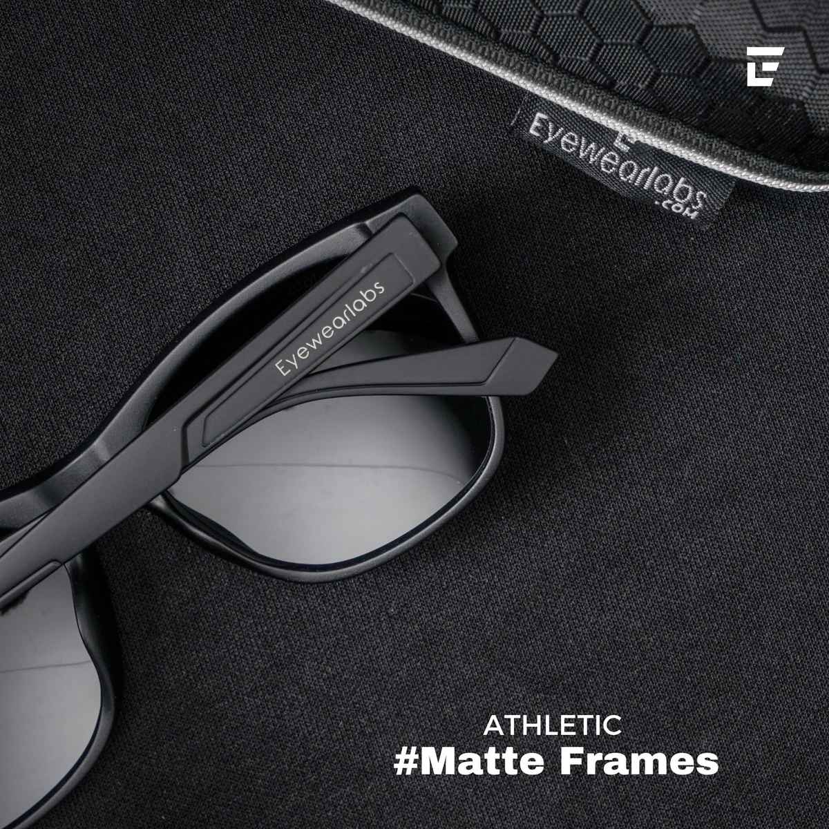 Eyewearlabs Men Sunglassses Gravity Matte Black Square