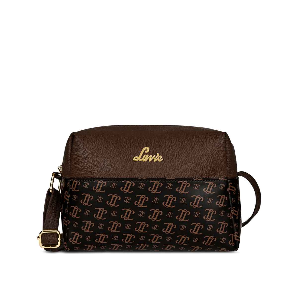 Lavie Women's Mono Ll Senna Box Crossbody Sling Bag | Ladies Purse Handbag | Brown