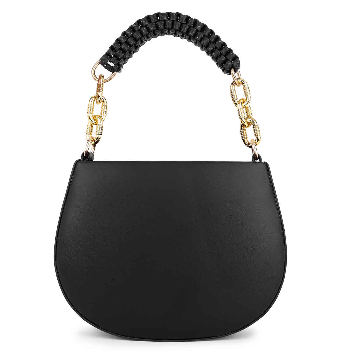 Legal Bribe Women's Knitted Handle Sling Bag | LB1968 | Black