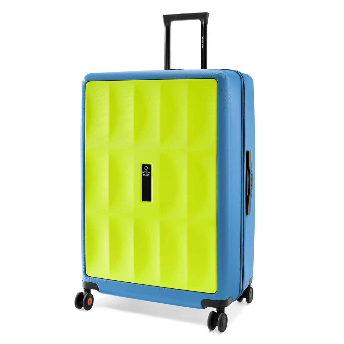 Nasher Miles Zanzibar Check In Hardside Polycarbonate 28 Inch|78 cm Trolley Bag (Green-Blue)