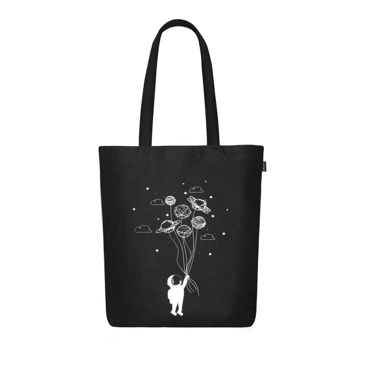 Ecoright Women's Cotton 10 L Shoulder Handle Tote Bag | Black - One Size