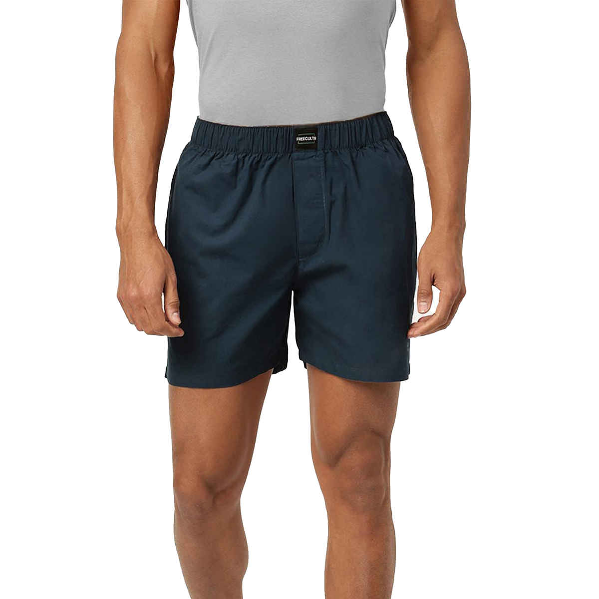 Freecultr Men's All-Day Boxers | Orange & Blue - XL