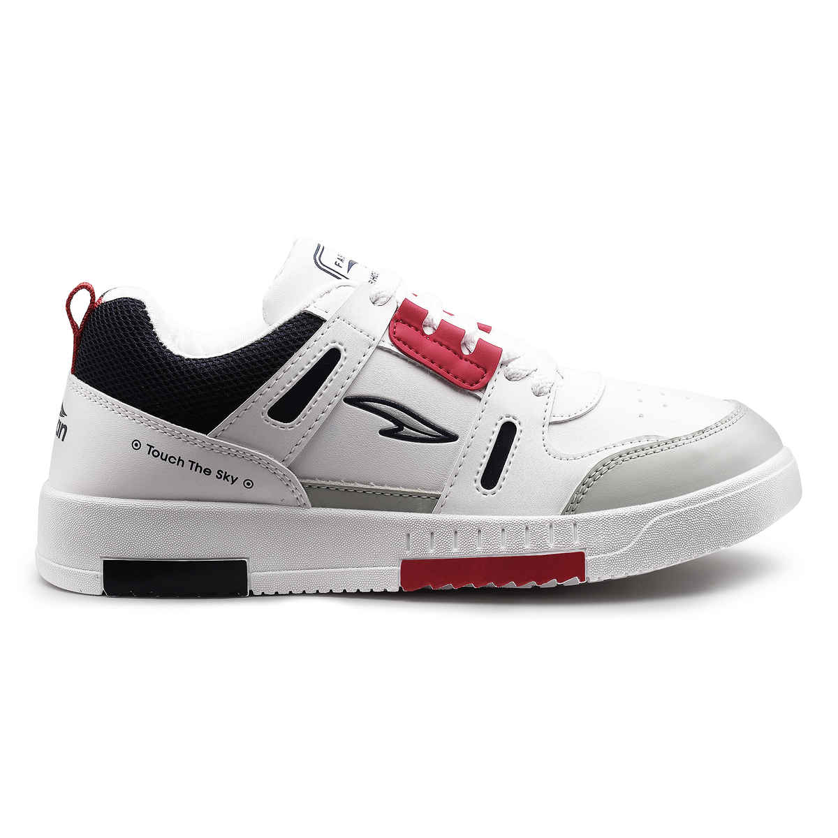 Asian Men's Lace up Sneakers | TARZAN-06 | White | UK 9