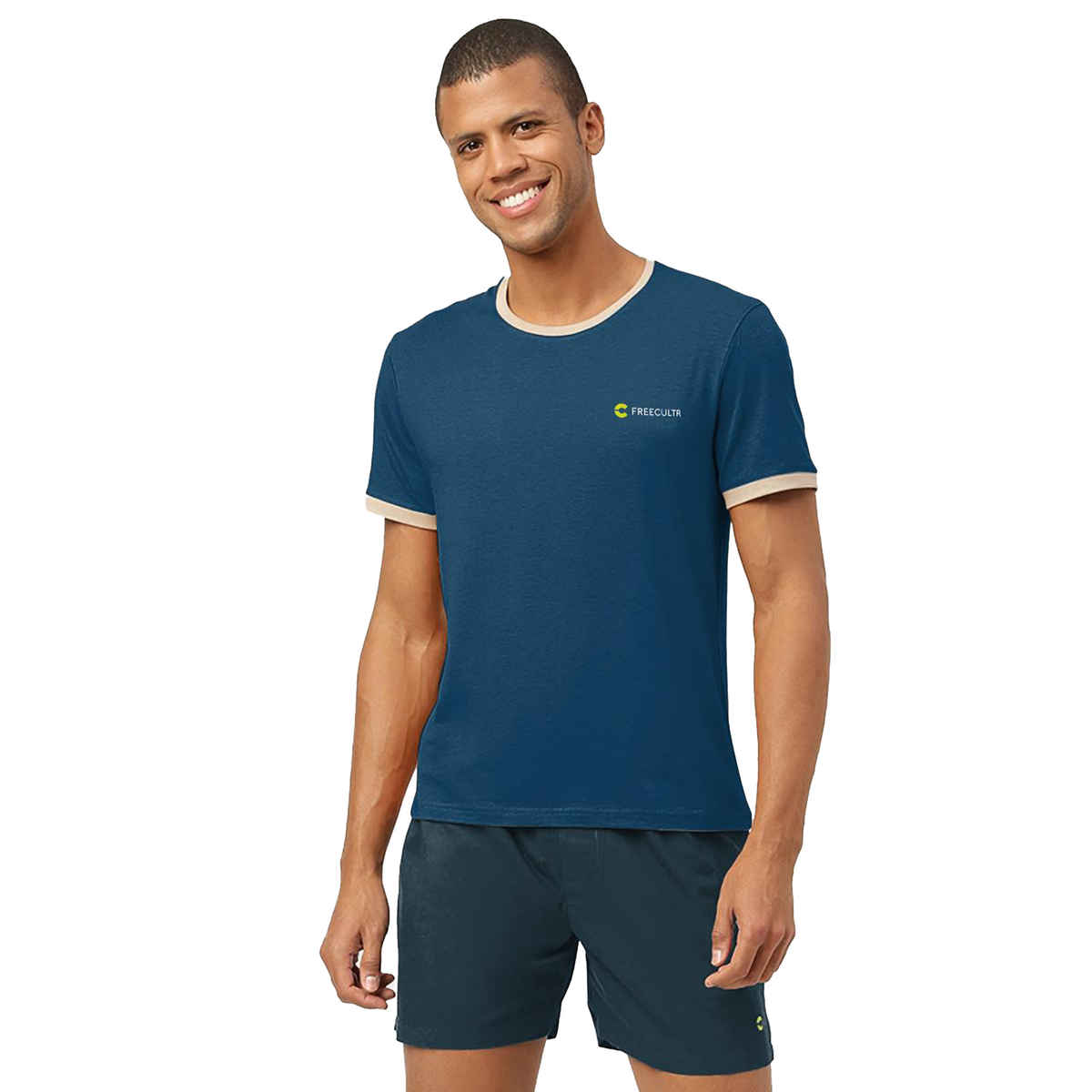 Freecultr Men's All-Day Boxers | Orange & Blue - XL