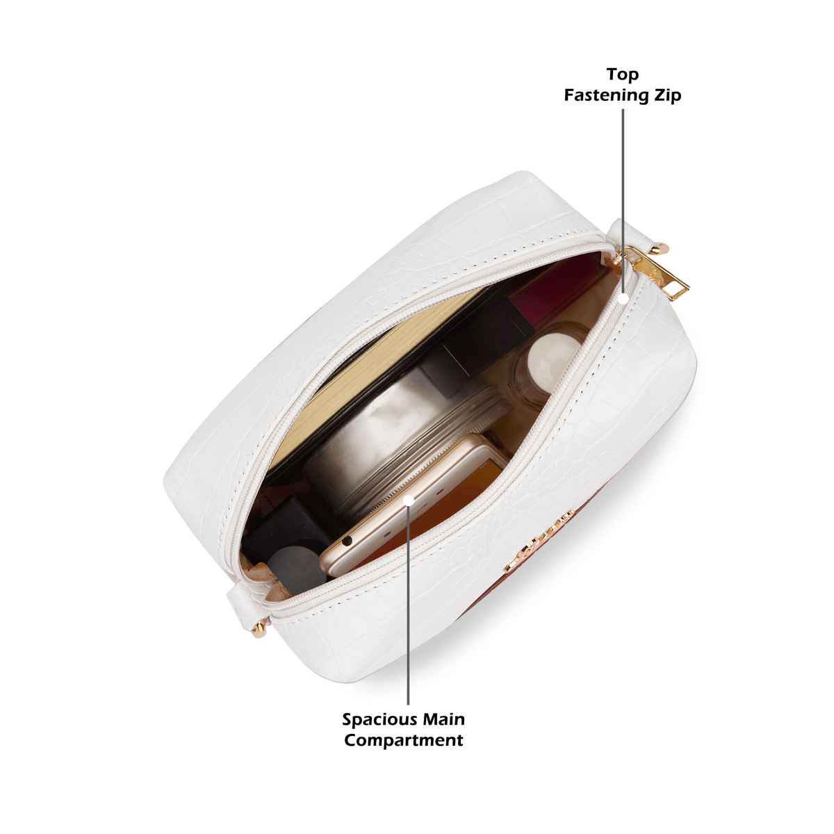 Lavie Women's Tina Cross Body Sling Bag | Ladies Purse Handbag | Tan