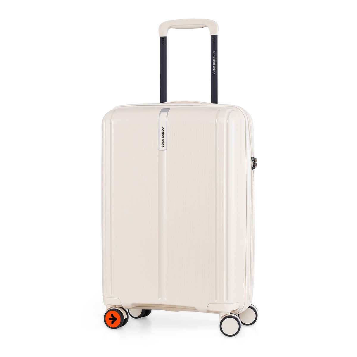 Nasher Miles The Line Cabin Hard-Sided Polypropylene Luggage 20 Inch-55 cm Trolley Bag - White