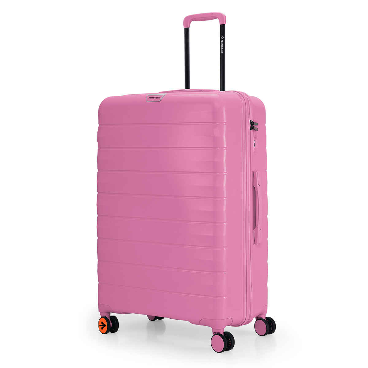 Nasher Miles Vienna Check-In Hardside Polypropylene 28 Inch-75 cm Trolley Bag- Pink