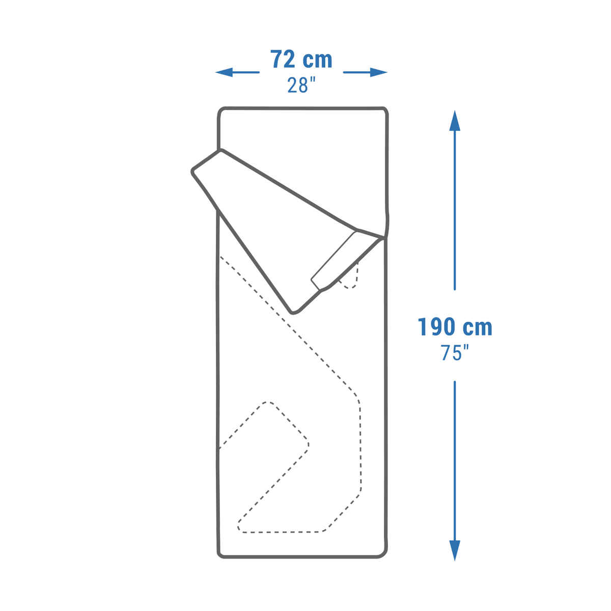 Decathlon | Quechua Polyester 9 L Sleeping Bag - Green