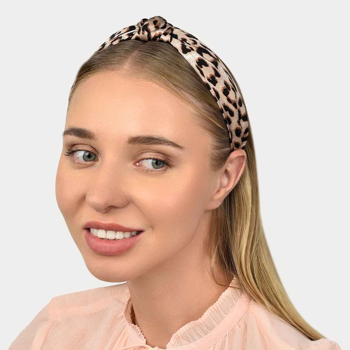 Accessorize London Women Leopard print alice hair band