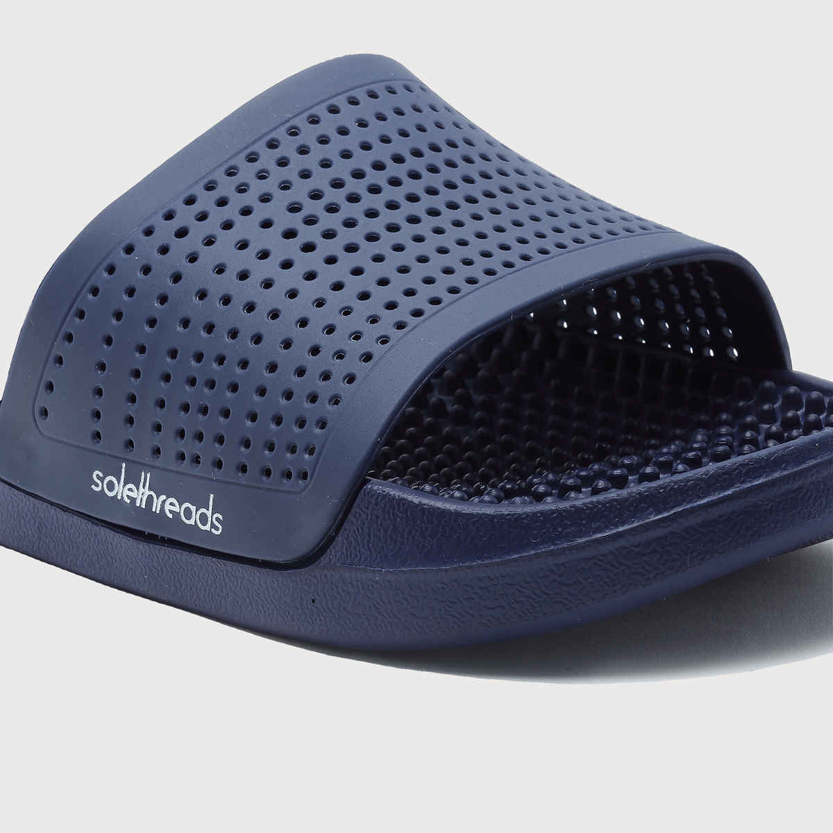 Solethreads Accuwalk Navy Slides for Men | Size - India-UK 10