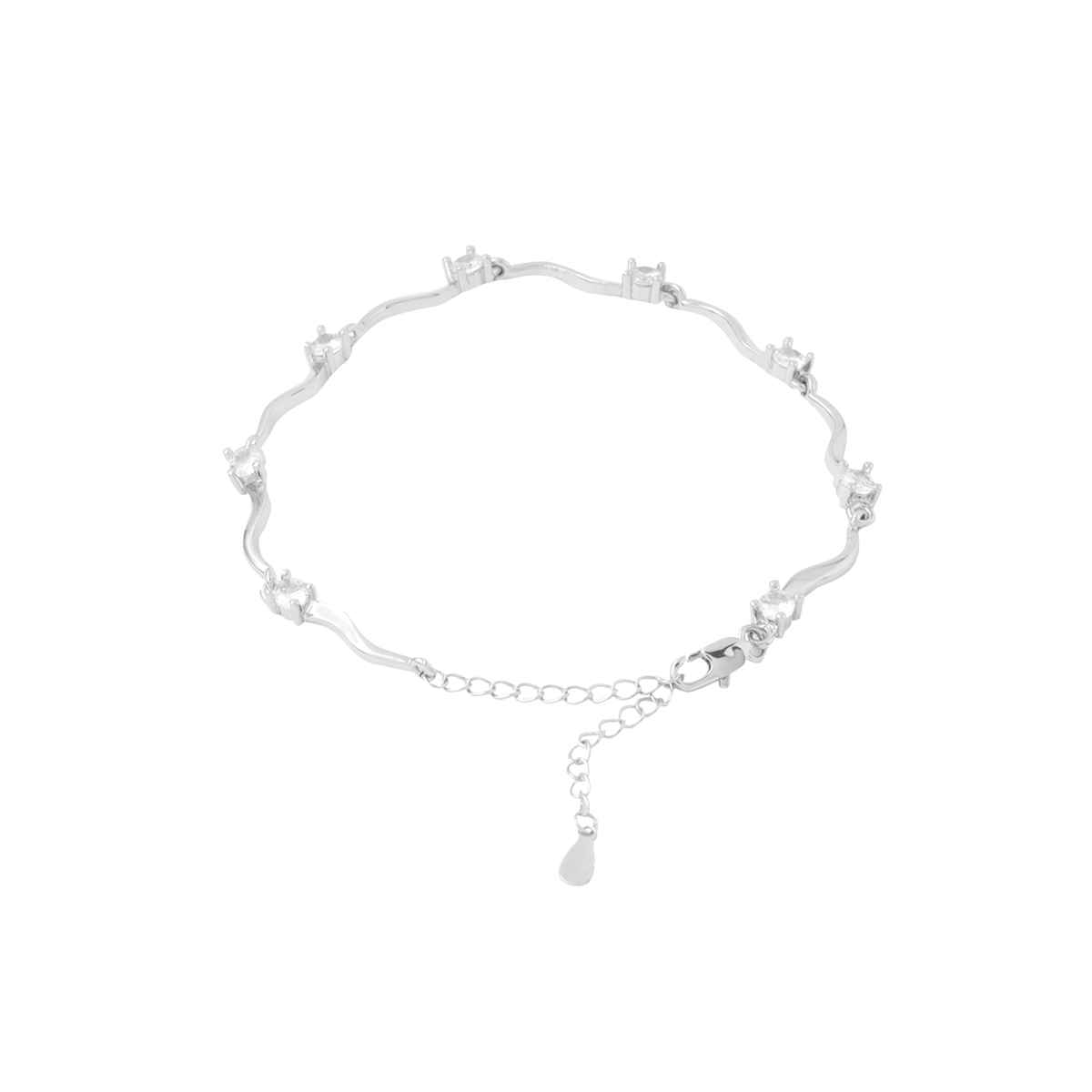 Yellow Chimes White Crystal Bracelet for Women - Valentines Gift