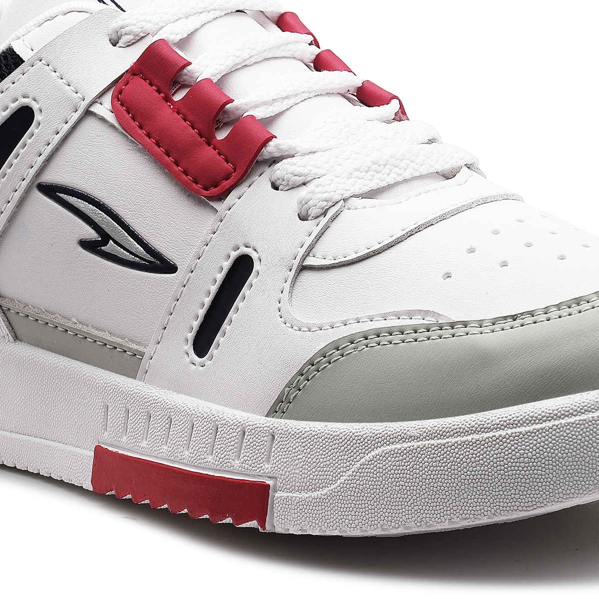 Asian Men's Lace up Sneakers | TARZAN-06 | White | UK 8