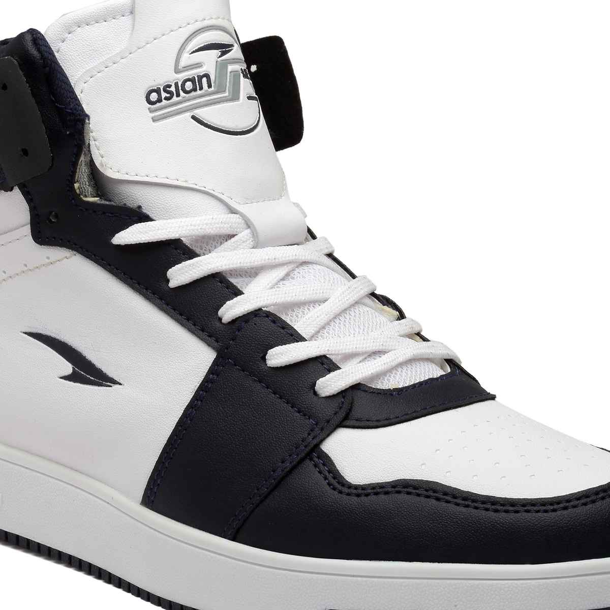 Asian Carnival-13 Hightop Sneakers For Men Navy White | UK-6
