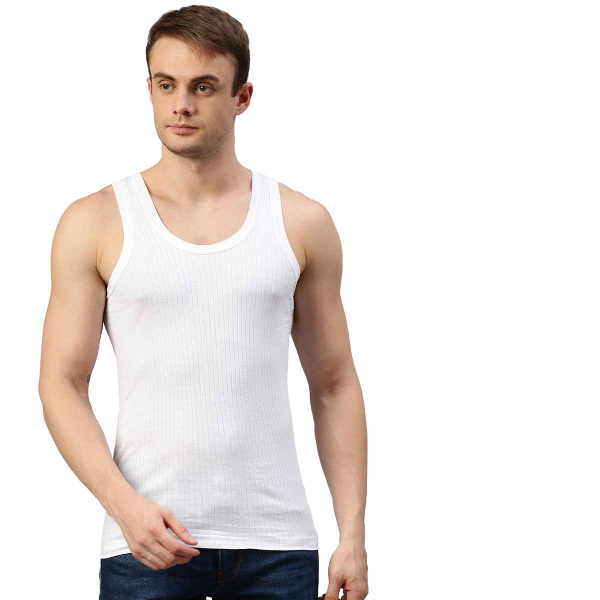 Sporto by Macho Men's Parka Vest | White - 90 cm