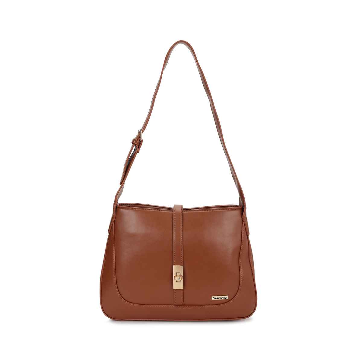Fastrack Essential Shoulder Bag for Women | Tan