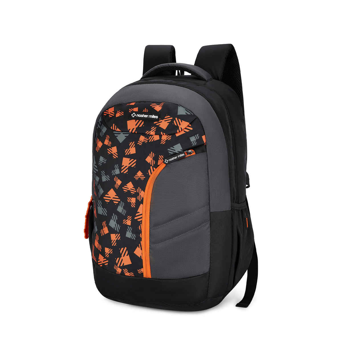 Nasher Miles Tetris Polyester Laptop Backpack with Rain cover | Black - 36 L