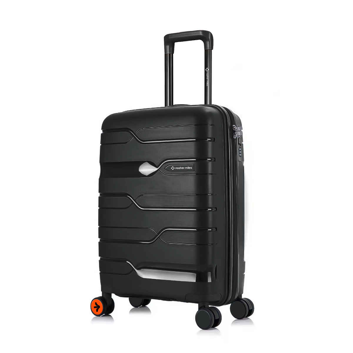 Nasher Miles Paris Cabin Hard-Sided Polypropylene Luggage- 20 Inch - 55 cm Trolley Bag- Black
