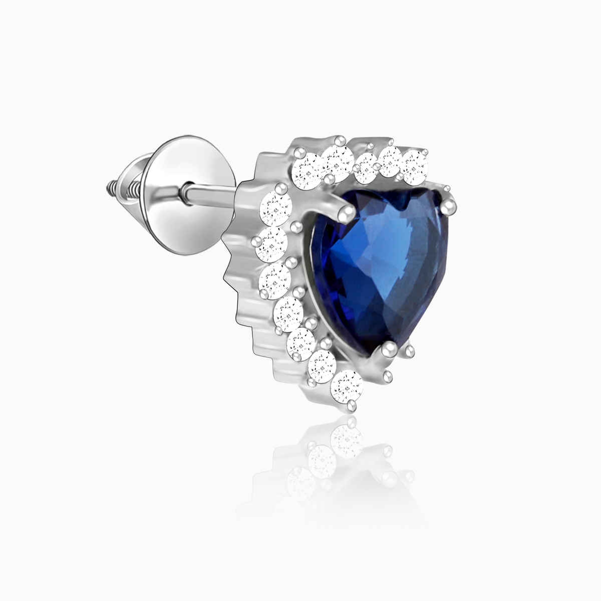 Giva Silver Heart Of The Ocean Studs