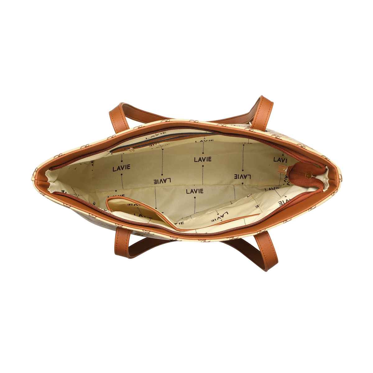 Lavie Women's Palmer Monogram Ll Tote Handbag | Ladies Purse | Shoulder Bag | Large | Taupe