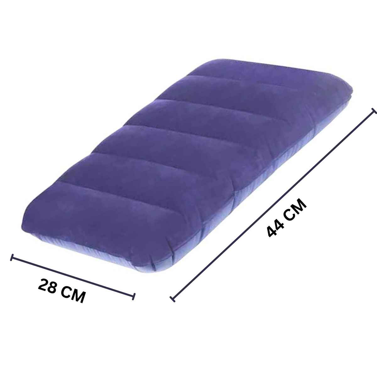 Se7en Solid Velvet Travel Pillow | Dark Blue - Free Size