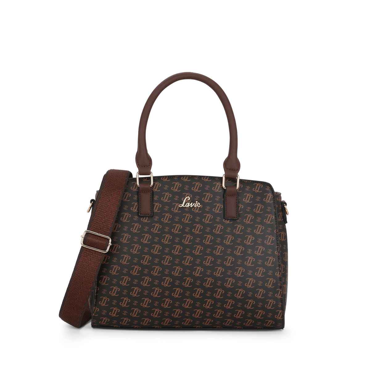 Lavie Women's Mono LL Tyra Medium Satchel Handbag | Choco