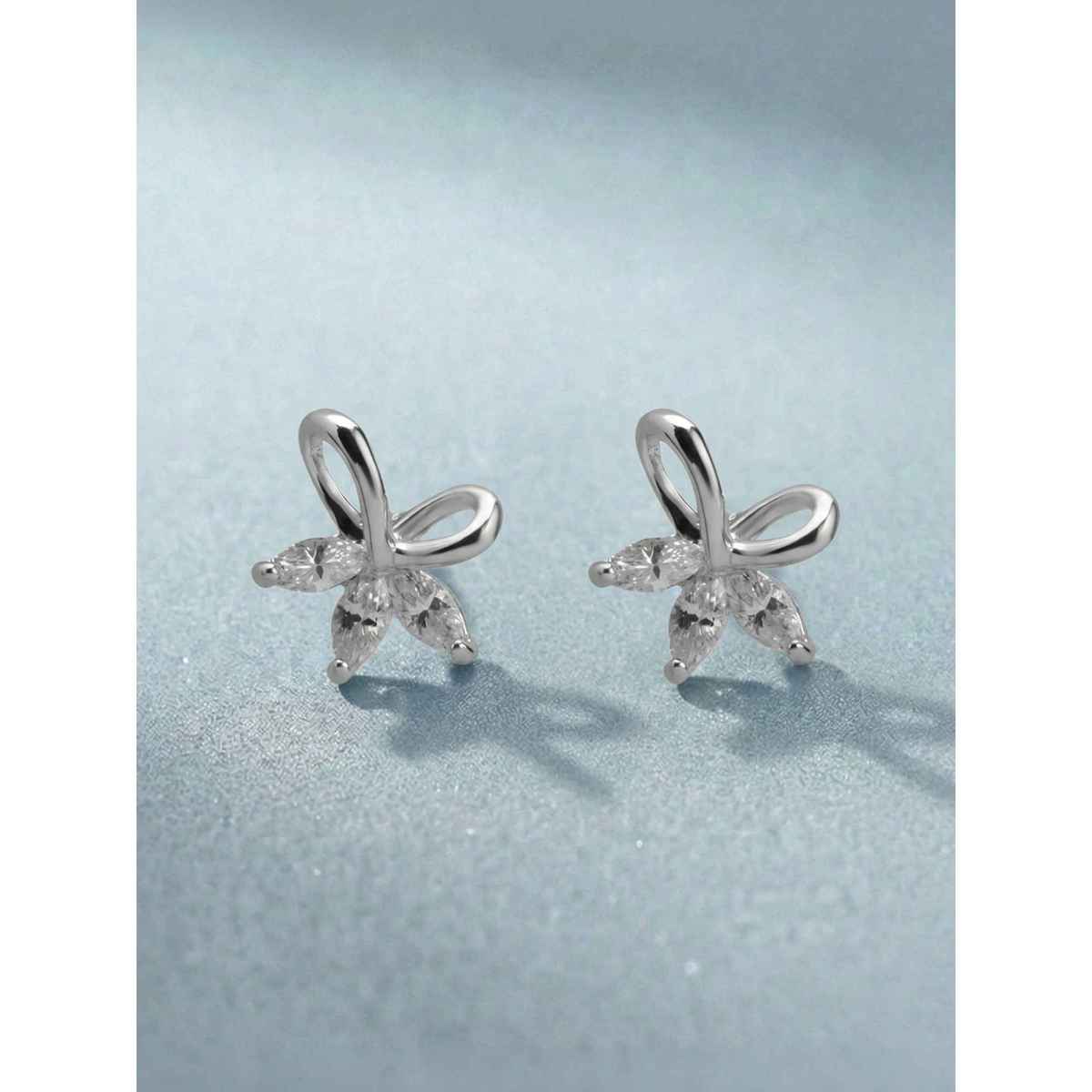 Palmonas Petite Floral Spark 925 Sterling Silver Earrings for Women | ERIS0136