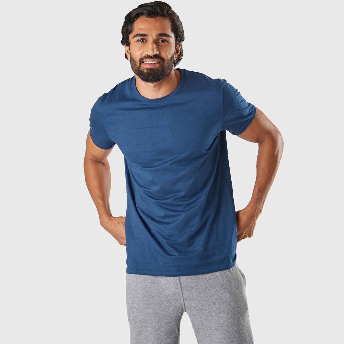 Decathlon | Domyos Men's Fitness T-shirt | Blue - M