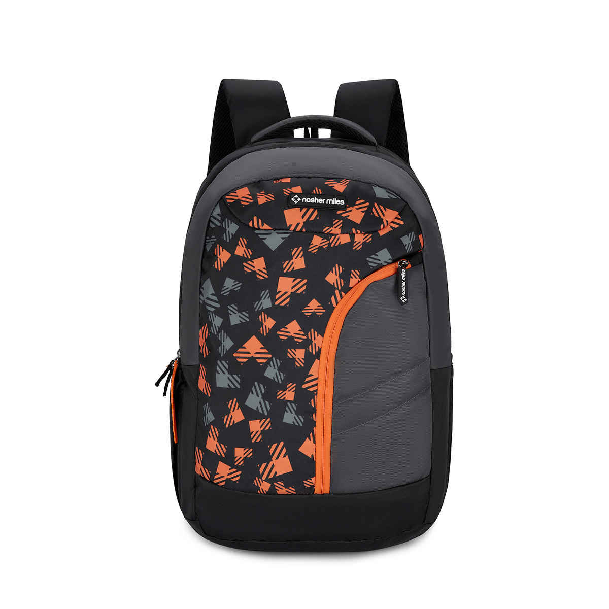 Nasher Miles Tetris Polyester Laptop Backpack with Rain cover | Black - 36 L