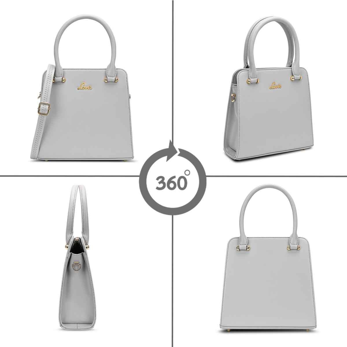 Lavie Women's Ushawu Small Satchel Handbag | Ladies purse | Shoulder Bag | Grey
