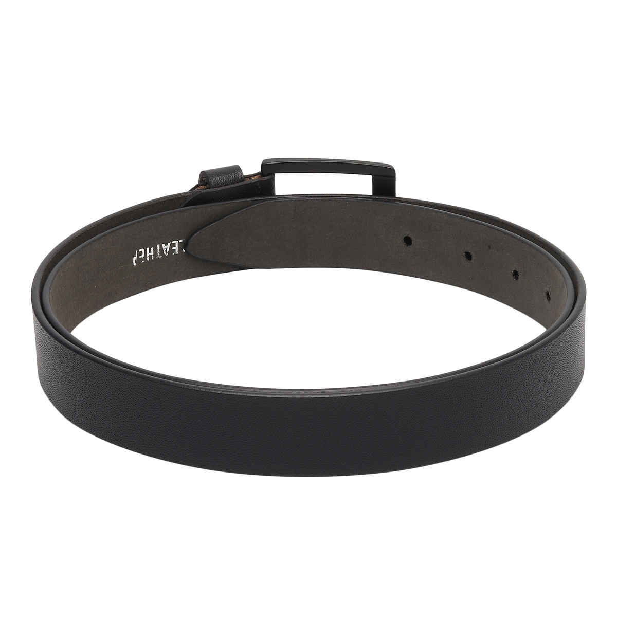 Kastner Men's Genuine Leather Belt with Classic Metal Buckle | Formal & Casual Wear | Black - 34