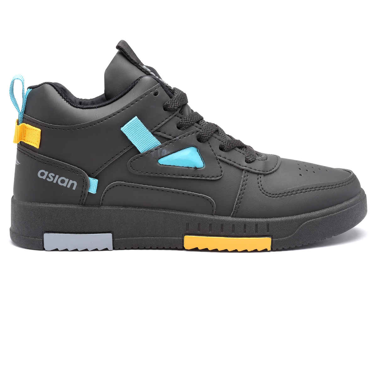 Asian Tarzan-11 Men High Top Sneakers Black (Size-6)