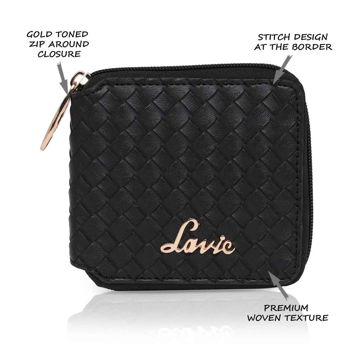Lavie Women's Bot Long Zip Around Wallet | Black