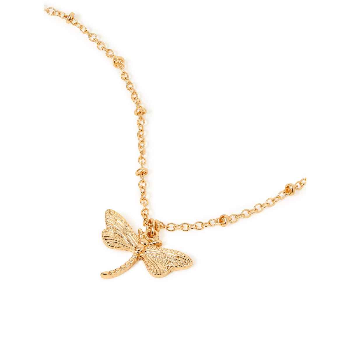 Accessorize London Women Dragonfly Pendant Necklace